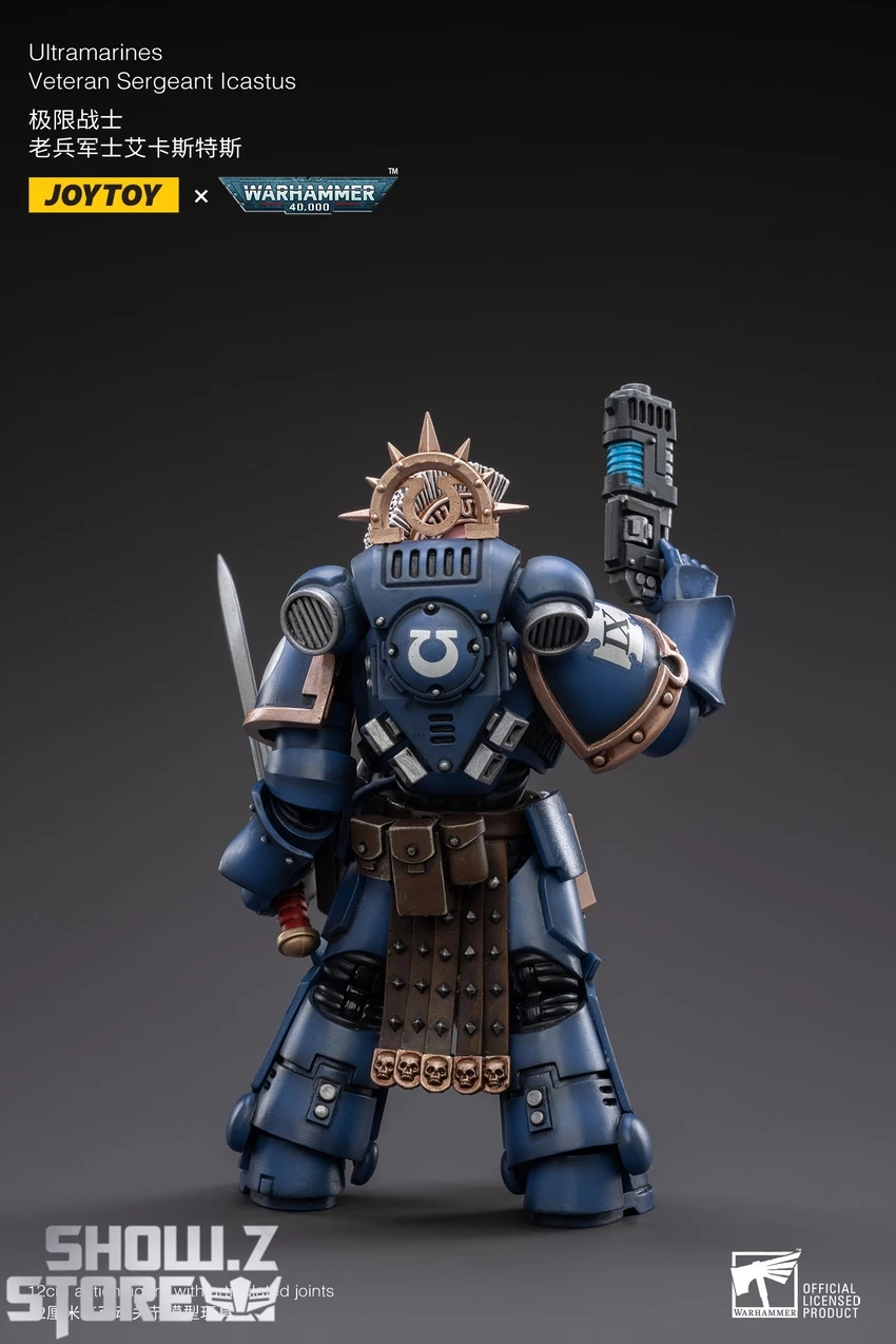JoyToy Source 1/18 Warhammer 40K Space Ultramarines Veteran Sergeant Icastus 10 JoyToy Source 1/18 Warhammer 40K Space Ultramarines Veteran Sergeant Icastus - Image 8