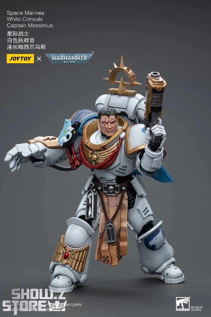 JoyToy Source 1/18 Warhammer 40K Space Marines White Consuls Captain Messinius 11 JoyToy Source 1/18 Warhammer 40K Space Marines White Consuls Captain Messinius - Image 9