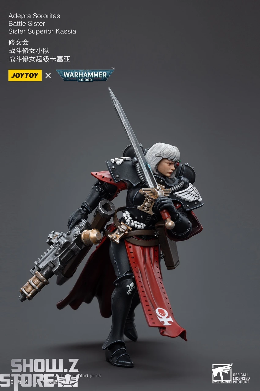 JoyToy Source 1/18 Warhammer 40K Adepta Sororitas Battle Sister Sister Superior Kassia 4 JoyToy Source 1/18 Warhammer 40K Adepta Sororitas Battle Sister Sister Superior Kassia - Image 2