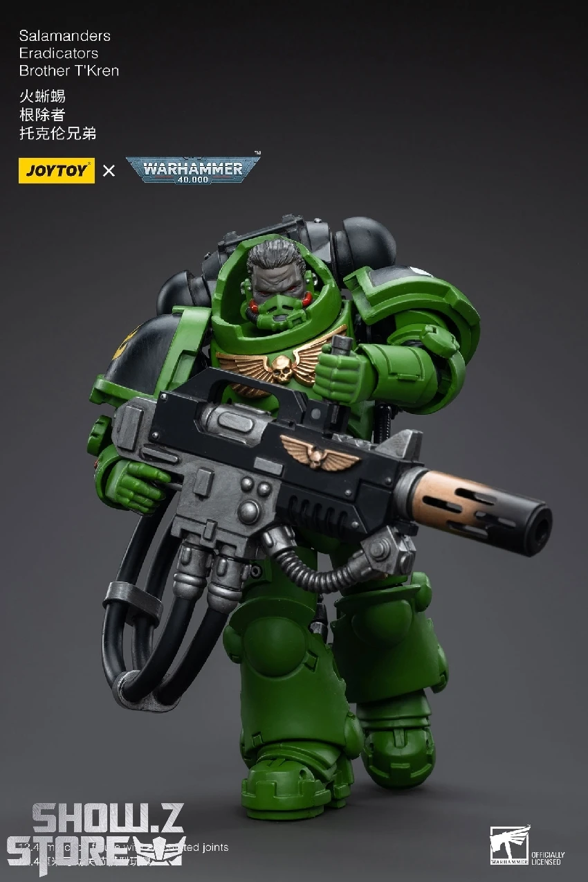 JoyToy Source 1/18 Warhammer 40K Salamanders Eradicators Brother T'Kren 8 JoyToy Source 1/18 Warhammer 40K Salamanders Eradicators Brother T'Kren - Image 6