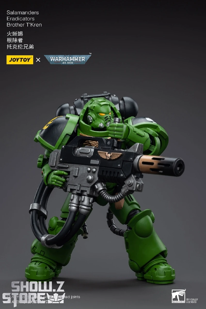 JoyToy Source 1/18 Warhammer 40K Salamanders Eradicators Brother T'Kren 4 JoyToy Source 1/18 Warhammer 40K Salamanders Eradicators Brother T'Kren - Image 2