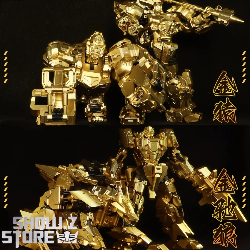 Cang-Toys CT-CY05SP Thorilla & CT-CY08SP Rusirius Golden Version Set Of 2 3 Cang-Toys CT-CY05SP Thorilla & CT-CY08SP Rusirius Golden Version Set Of 2