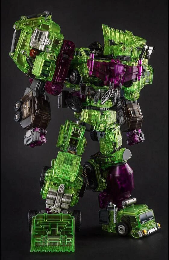 Generation Toy GT-01GS Gravity Builder Devastator Green Shadow Clear Vesion Set Of 6 5 Generation Toy GT-01GS Gravity Builder Devastator Green Shadow Clear Vesion Set Of 6 - Image 3