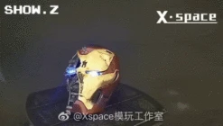 X-Space Studio 1/6 Iron Man MK50 Battle Damaged Helmet /w LED -Prime Collectibles Store bad4518cd4
