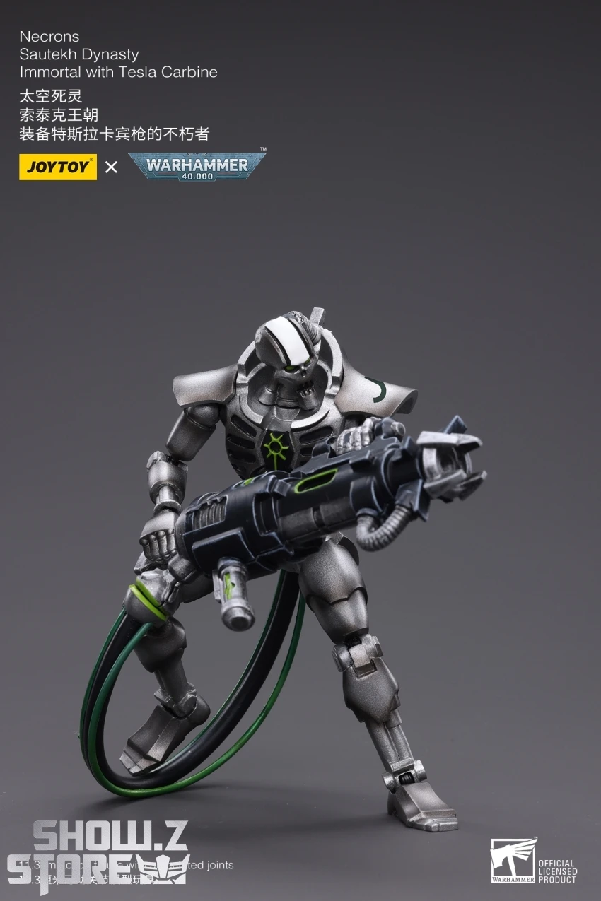 JoyToy Source 1/18 Warhammer 40K Necrons Sautekh Dynasty Immortal With Tesla Carbine 10 JoyToy Source 1/18 Warhammer 40K Necrons Sautekh Dynasty Immortal With Tesla Carbine - Image 8