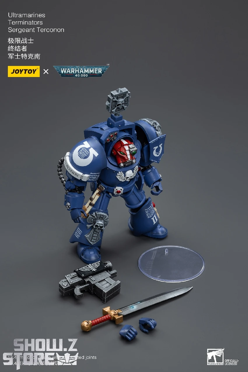 JoyToy Source 1/18 Warhammer 40K Ultramarines Terminators Sergeant Terconon 4 JoyToy Source 1/18 Warhammer 40K Ultramarines Terminators Sergeant Terconon - Image 2