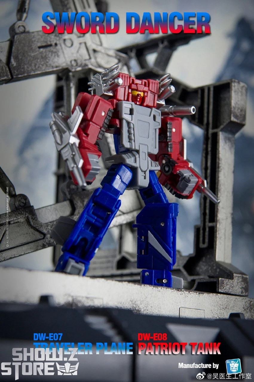 Dr.Wu Sword Dancer Slamdance DW-E07 Traveler Plane Raindance & DW-E08 Patriot Tank Grandslam Set Of 2 Animation Version 7 Dr.Wu Sword Dancer Slamdance DW-E07 Traveler Plane Raindance & DW-E08 Patriot Tank Grandslam Set Of 2 Animation Version - Image 5