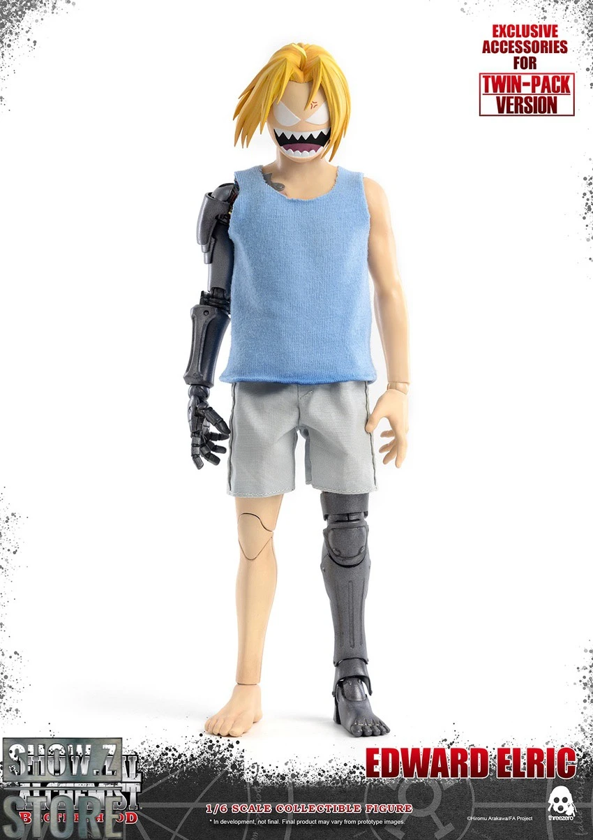 ThreeZero Toys 1/6 Fullmetal Alchemist: Brotherhood Edward & Alphonse Elric Twin-Pack 5 ThreeZero Toys 1/6 Fullmetal Alchemist: Brotherhood Edward & Alphonse Elric Twin-Pack - Image 3