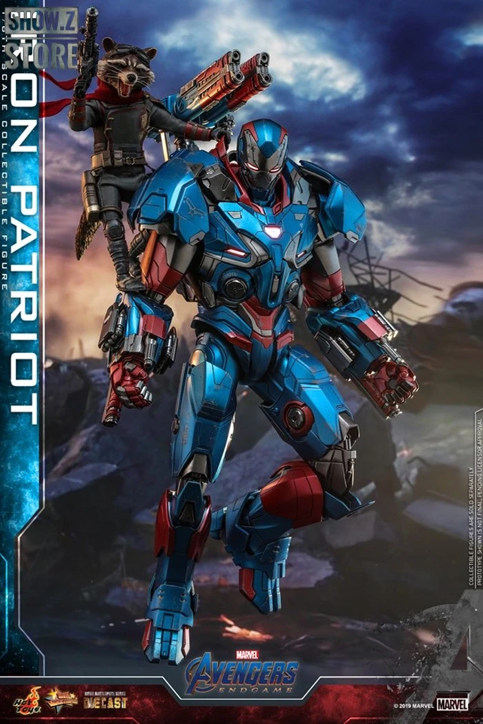 Hot Toys HotToys HT MMS547D34 1/6 Avengers: Endgame Iron Patriot Iron Man Collectible Figure 8 Hot Toys HotToys HT MMS547D34 1/6 Avengers: Endgame Iron Patriot Iron Man Collectible Figure - Image 6