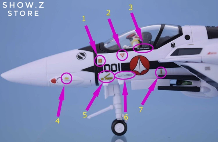 Valkyrie Factory VF 1/60 VF-1S VF1S Strike Valkyrie Macross Hikaru Ichijo Style W/ Super Space Part Upgrade Kit 9 Valkyrie Factory VF 1/60 VF-1S VF1S Strike Valkyrie Macross Hikaru Ichijo Style W/ Super Space Part Upgrade Kit - Image 7