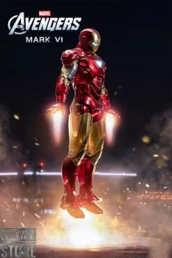 ZT Toys Marvel Licensed 1/10 Iron Man Mark 6 W/ LED -Prime Collectibles Store ccbc61114d