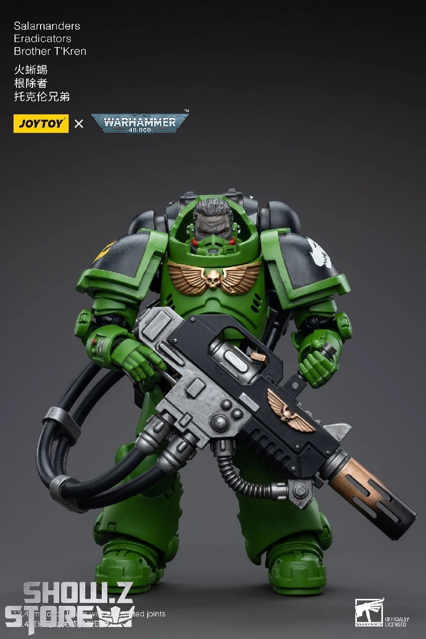JoyToy Source 1/18 Warhammer 40K Salamanders Eradicators Brother T'Kren 9 JoyToy Source 1/18 Warhammer 40K Salamanders Eradicators Brother T'Kren - Image 7
