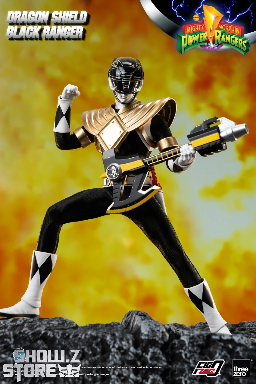 Threezero & Hasbro FigZero 1/6 3Z05910W0 Dragon Shield Black Ranger 14 Threezero & Hasbro FigZero 1/6 3Z05910W0 Dragon Shield Black Ranger - Image 12
