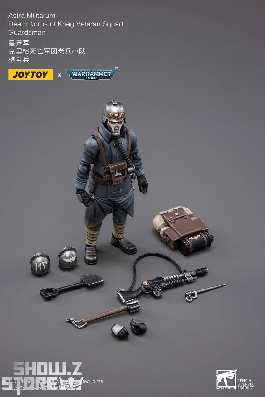 JoyToy Source 1/18 Warhammer 40K Death Korps Of Krieg Veteran Squad Guardsman 7 JoyToy Source 1/18 Warhammer 40K Death Korps Of Krieg Veteran Squad Guardsman - Image 5