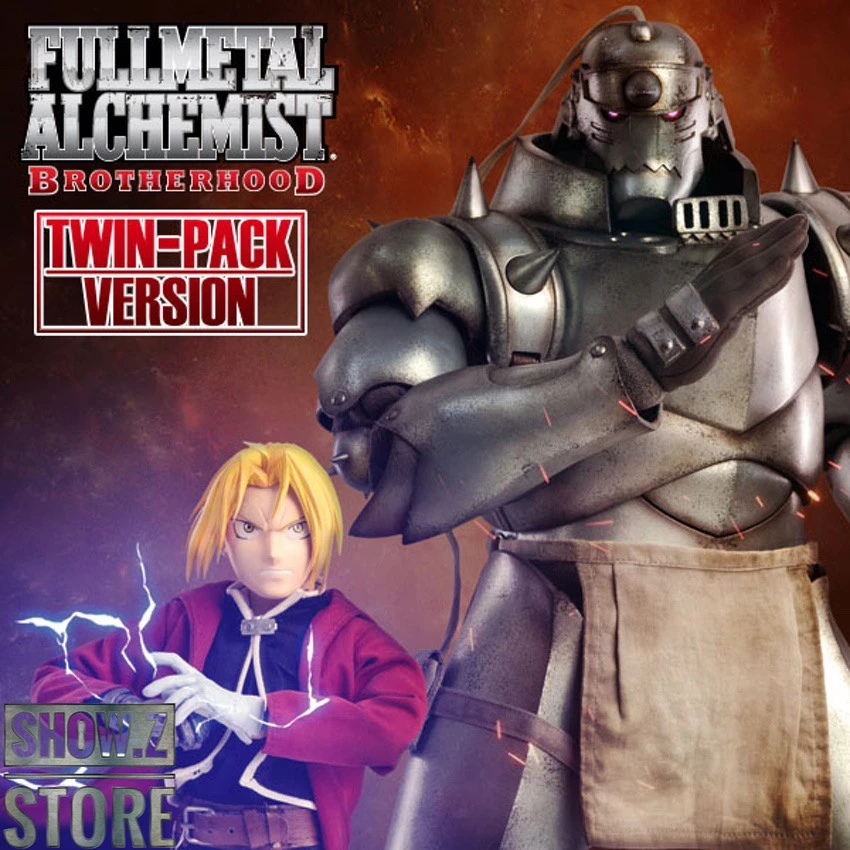 ThreeZero Toys 1/6 Fullmetal Alchemist: Brotherhood Edward & Alphonse Elric Twin-Pack 4 ThreeZero Toys 1/6 Fullmetal Alchemist: Brotherhood Edward & Alphonse Elric Twin-Pack - Image 2