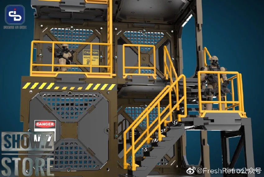 FreshRetro 1/18 1/24 SIB02 Scene In Box Guard Tower Model Kit 7 FreshRetro 1/18 1/24 SIB02 Scene In Box Guard Tower Model Kit - Image 5