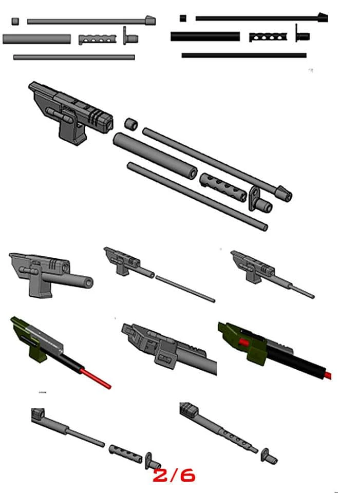 Shockwave Lab SL-31 MP-4 Beast War Dinobot Weapon Upgrade Kit 4 Shockwave Lab SL-31 MP-4 Beast War Dinobot Weapon Upgrade Kit - Image 2