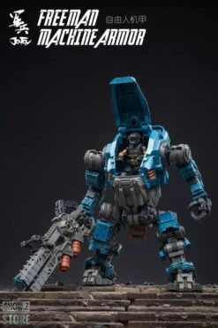 JoyToy Source Acid Rain 1/18 Freeman Machine Armor W/ Pilot Mechas & Soldiers Figure Set Navy Blue Version -Prime Collectibles Store f392e7f4df