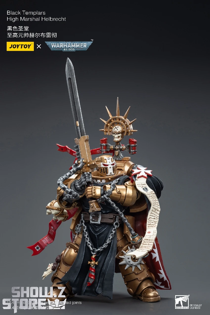 JoyToy Source 1/18 Warhammer 40K Black Templars High Marshal Helbrecht 8 JoyToy Source 1/18 Warhammer 40K Black Templars High Marshal Helbrecht - Image 6