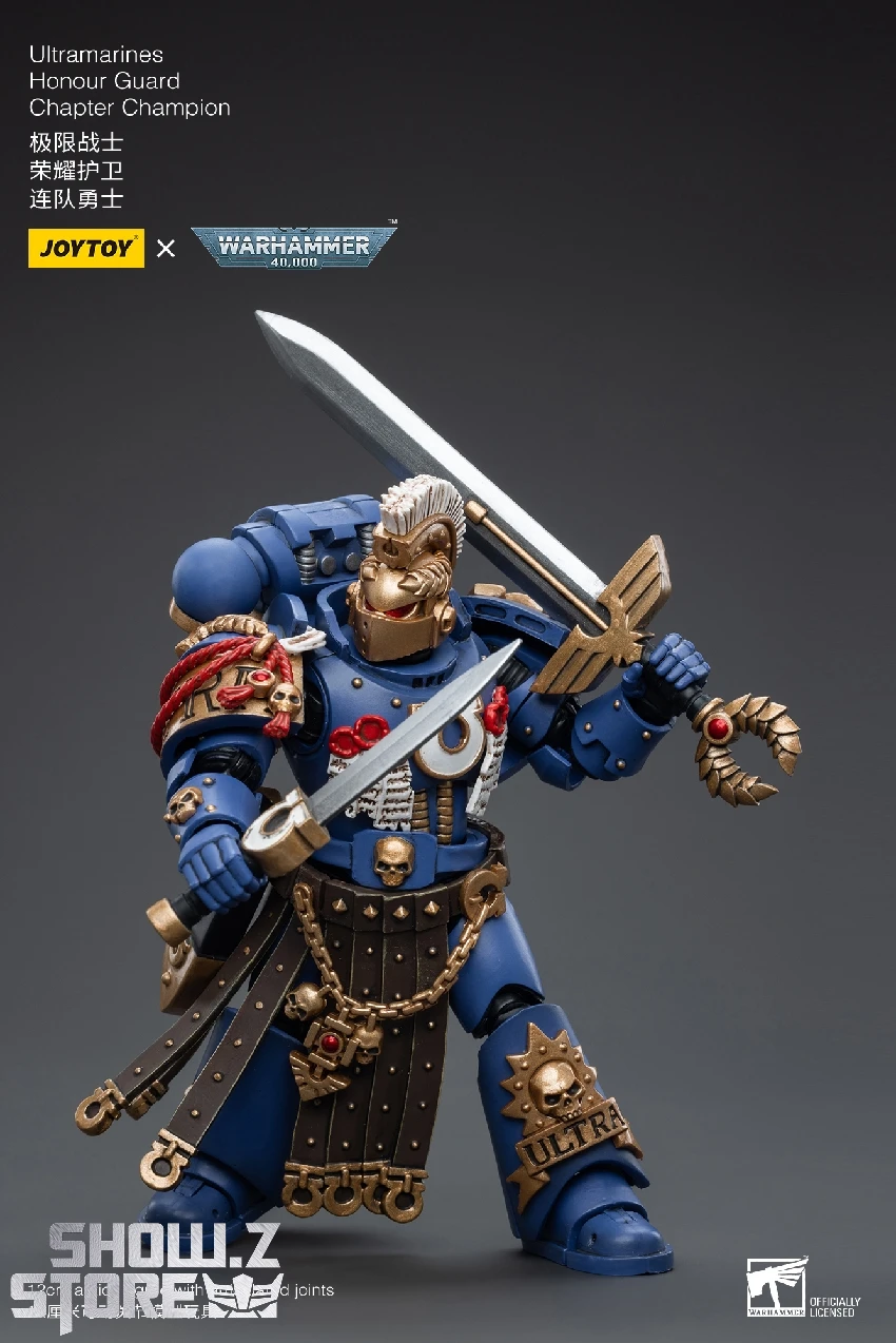 JoyToy Source 1/18 Warhammer 40K Ultramarines Honour Guard Chapter Champion 4 JoyToy Source 1/18 Warhammer 40K Ultramarines Honour Guard Chapter Champion - Image 2
