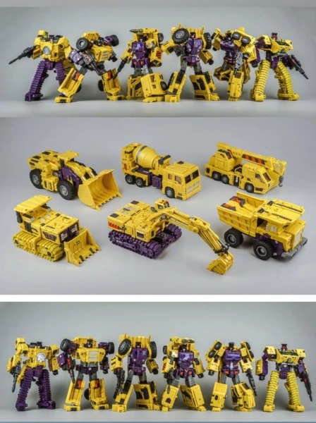 Toyworld TW-C07B Constructor Devastator Yellow Set Of 6 12 Toyworld TW-C07B Constructor Devastator Yellow Set Of 6 - Image 10